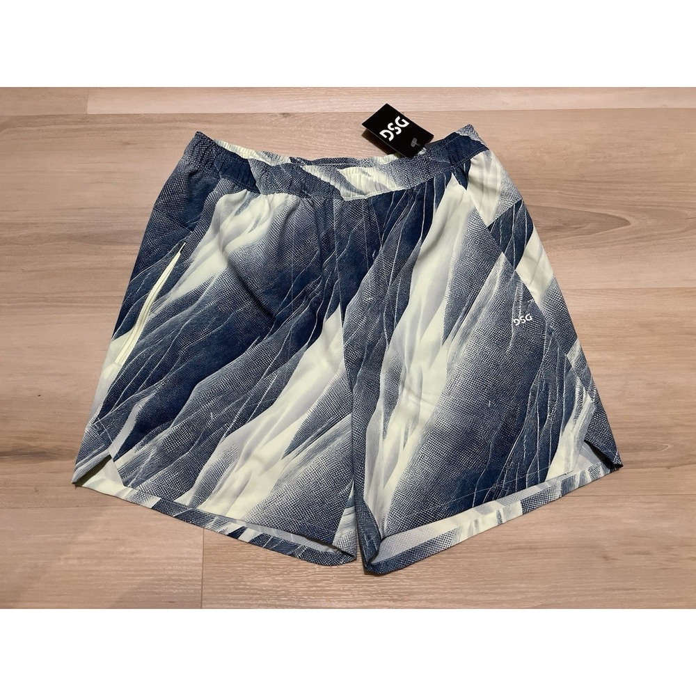 DSG Mens 6" Agility Short Navy Lime AI Formations Uni Navy Size S NWT